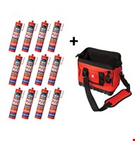 Griffon PolyMax High Tack Express montagelijm - in Tool Bag met 12 kokers - wit