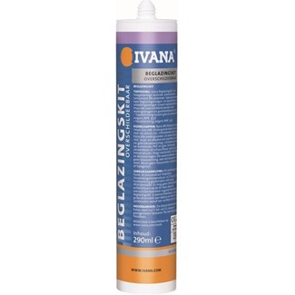 Ivana beglazingskit - overschilderbaar - 290 ml - wit 