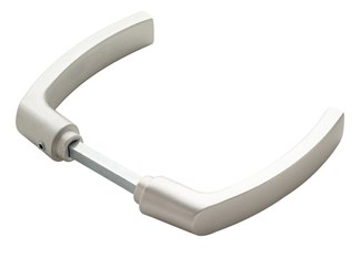 Ivana 57204 Deurkruk blok nr. 10 aluminium F1 - deurdikte 33-47 mm