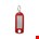DX sleutellabel met ophangoog en s-haak HL - rood