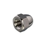 Hoenderdaal dopmoer [50x] - MESSING VERNIKKELD - SW-17 - M10