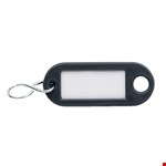 DX sleutellabel met ophangoog en s-haak HL - grijs