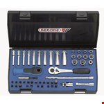 GEDORE dopsleutelset - 20 LMU-10 - 1/4 inch - in kunststof cassette - 49-delig