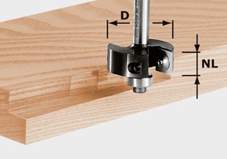 Festool keermes-sponningfrees - HW S8 D35/12 - 491085