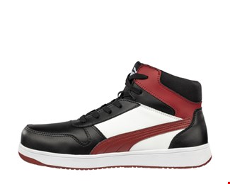 Puma werkschoenen - Frontcourt zwart/rood/wit - S3L - hoog