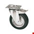 RCM zwenkwiel 100 mm rubber met rem